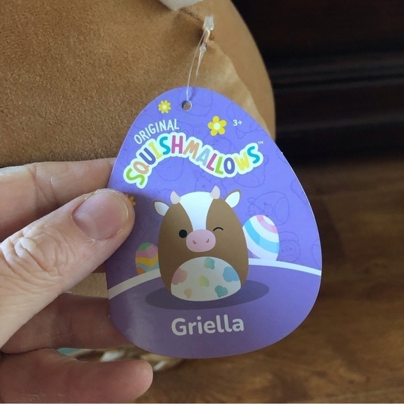 Squishmallows: Griella the Easter Cow in size 14” - Picture 6 of 8
